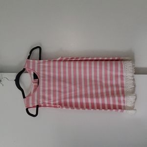 Pink and White Striped Duffield Lane shirt
